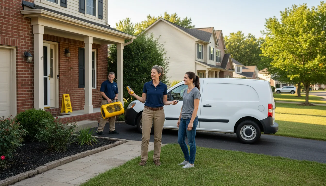 Residential water damage restoration in Windsor, CO